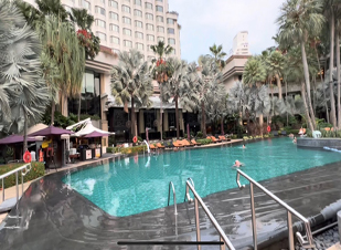 Tropical Poolside Escape at a Luxury Hotel Resort